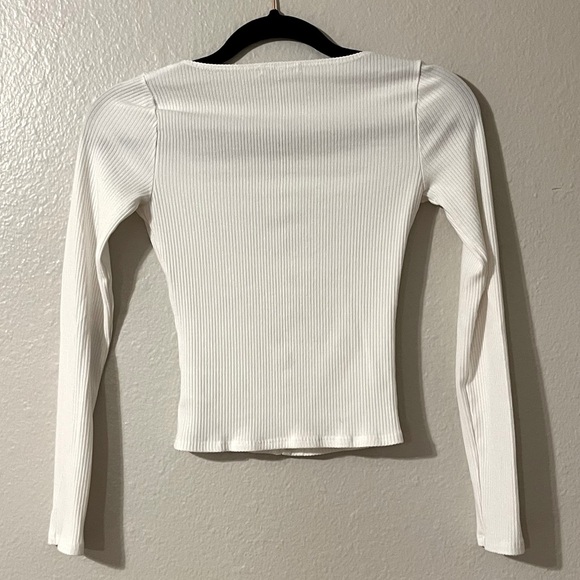 Reformation Virgil Ribbed Long Sleeve Top - Picture 3 of 5